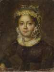 Portrait of a Young Woman in a Bonnet with Blue Bow - Hermitage